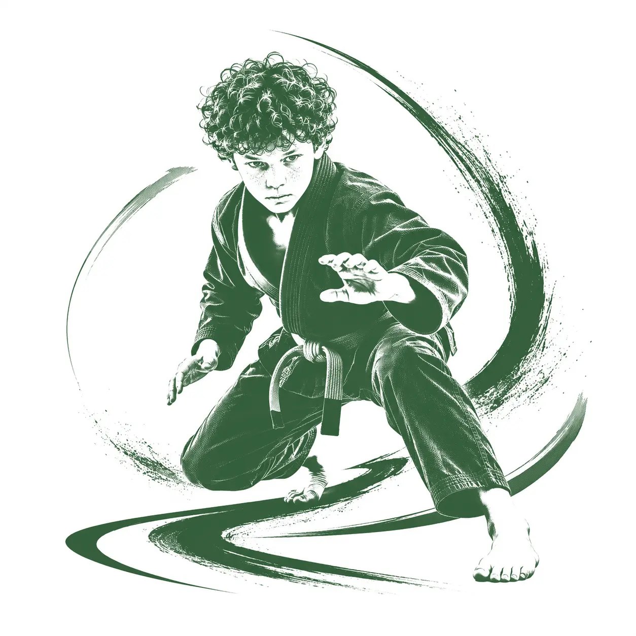 TopBJJ Kids athlete campaign artwork